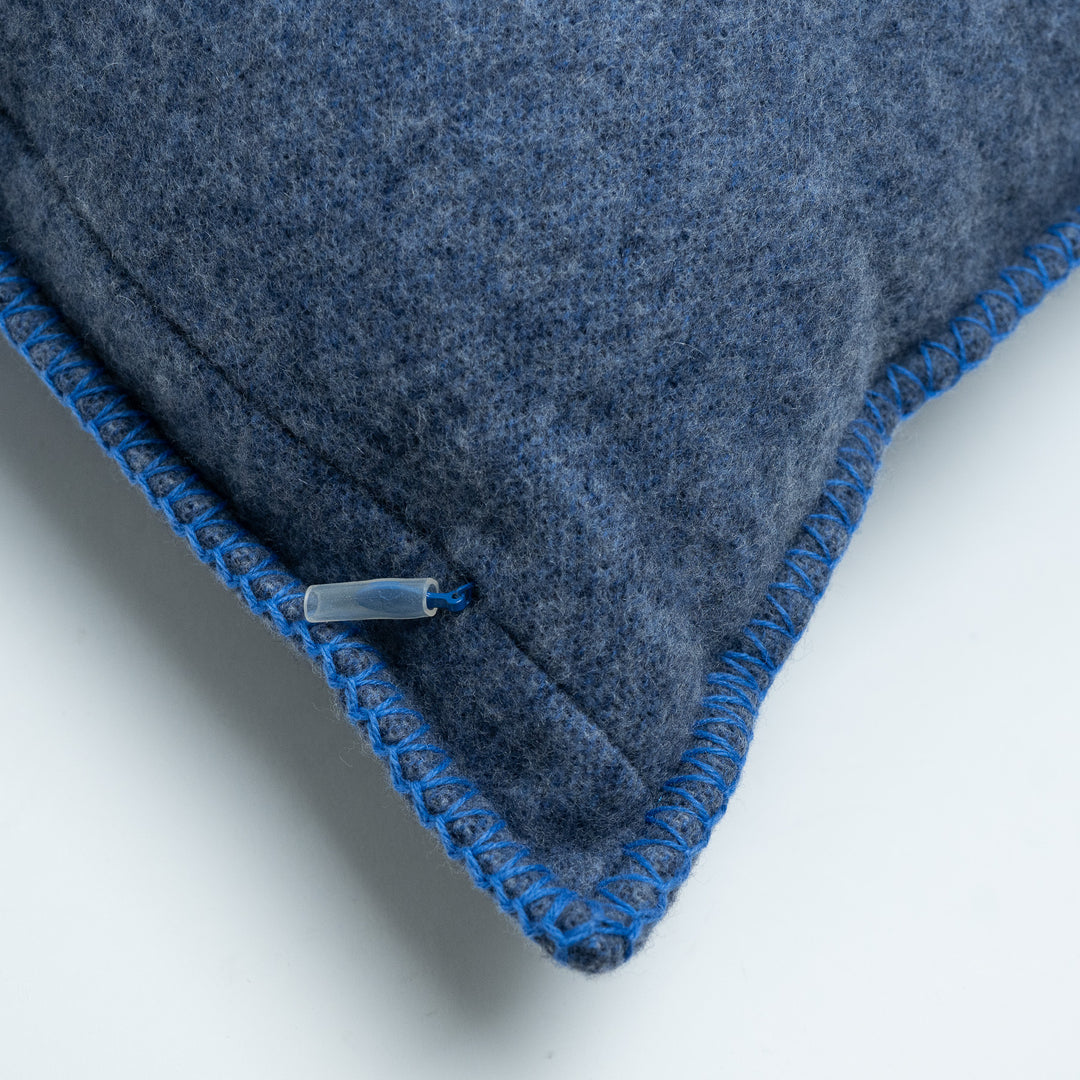 Louis Vuitton Blue Cashmere LV Striped Pillow