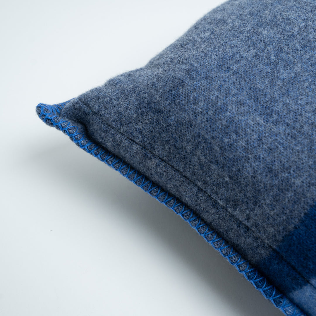 Louis Vuitton Blue Cashmere LV Striped Pillow