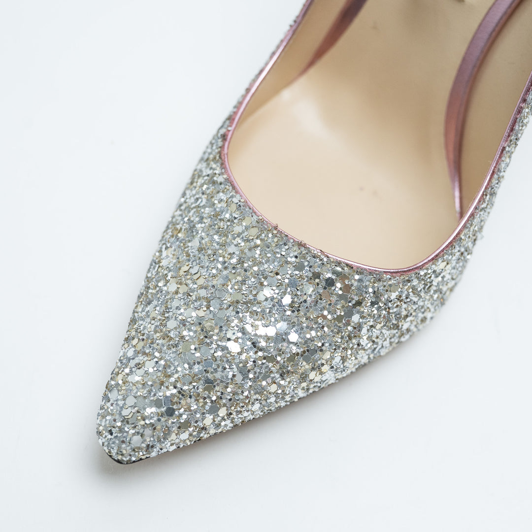 Jimmy Choo Romy Ombré Glitter Pumps Size 39.5