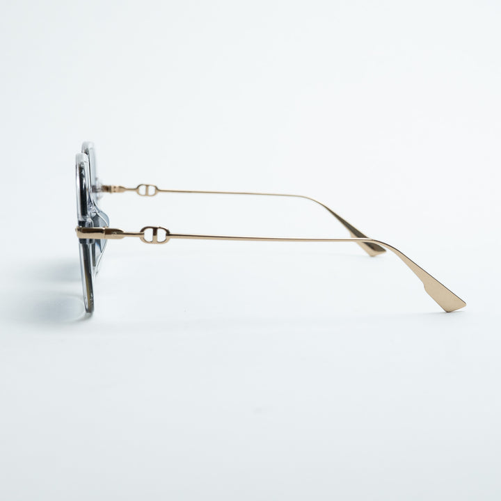 Dior Square Frame Sunglasses with Blue Tinted Lenses
