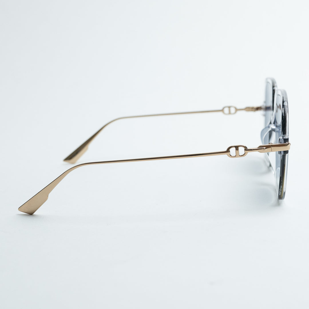 Dior Square Frame Sunglasses with Blue Tinted Lenses