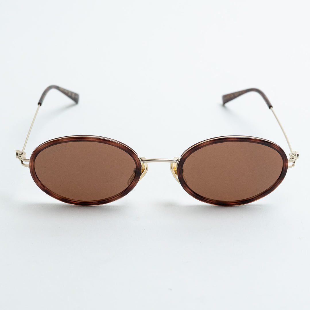 Gucci Tortoise Shell Oval Frame Sunglasses