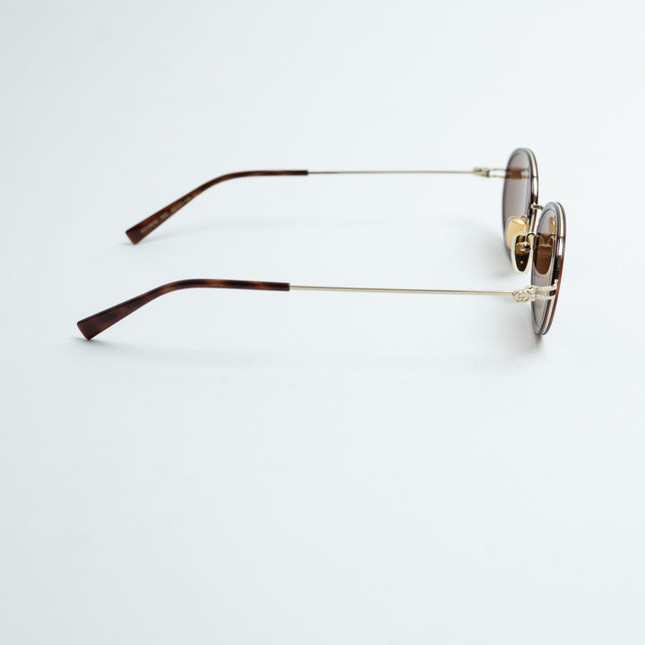 Gucci Tortoise Shell Oval Frame Sunglasses