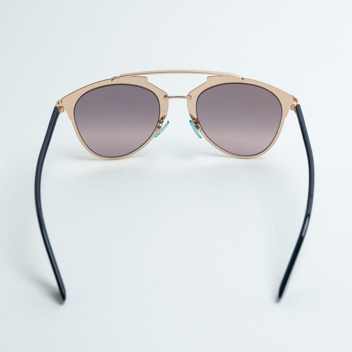 Dior Rose Gold DiorReflected Geometric Aviator Sunglasses