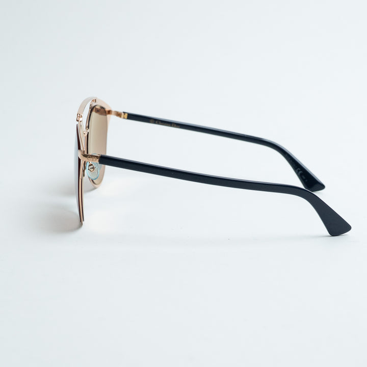 Dior Rose Gold DiorReflected Geometric Aviator Sunglasses