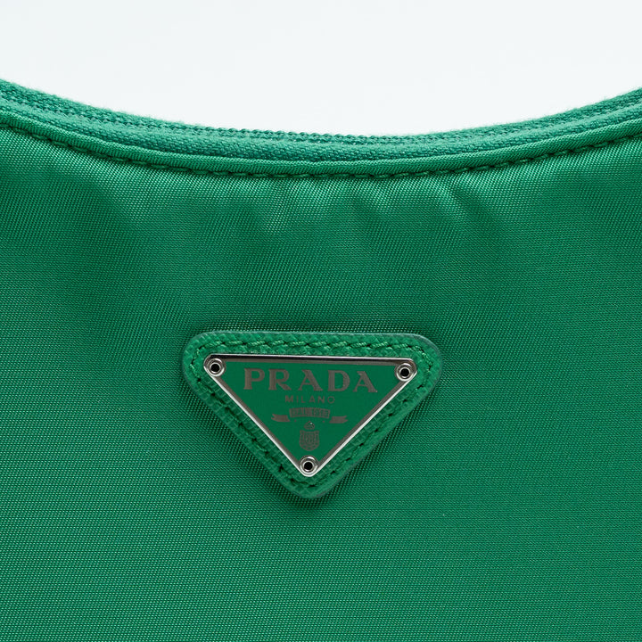 Prada Re-Edition 2000 Mini Green Hobo Bag