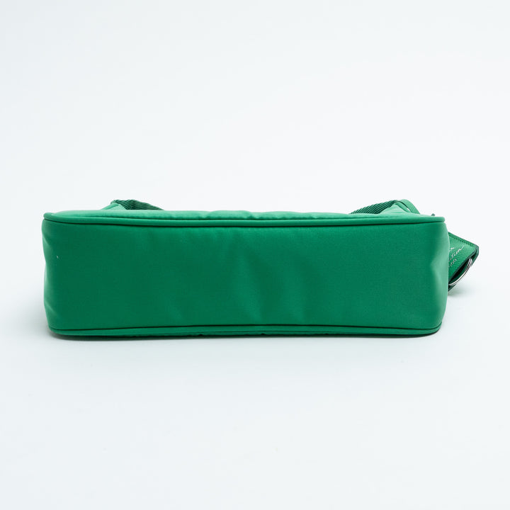Prada Re-Edition 2000 Mini Green Hobo Bag