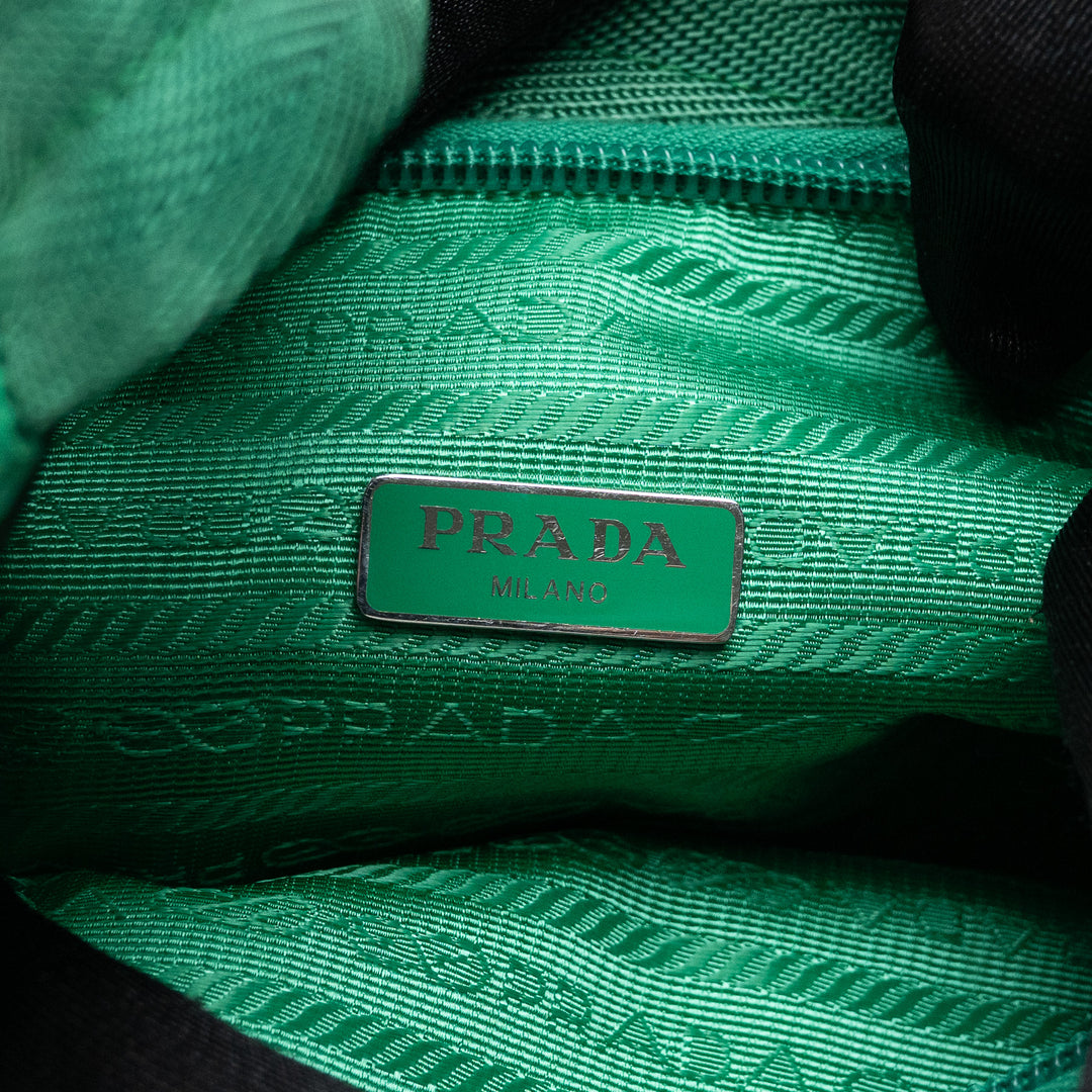 Prada Re-Edition 2000 Mini Green Hobo Bag