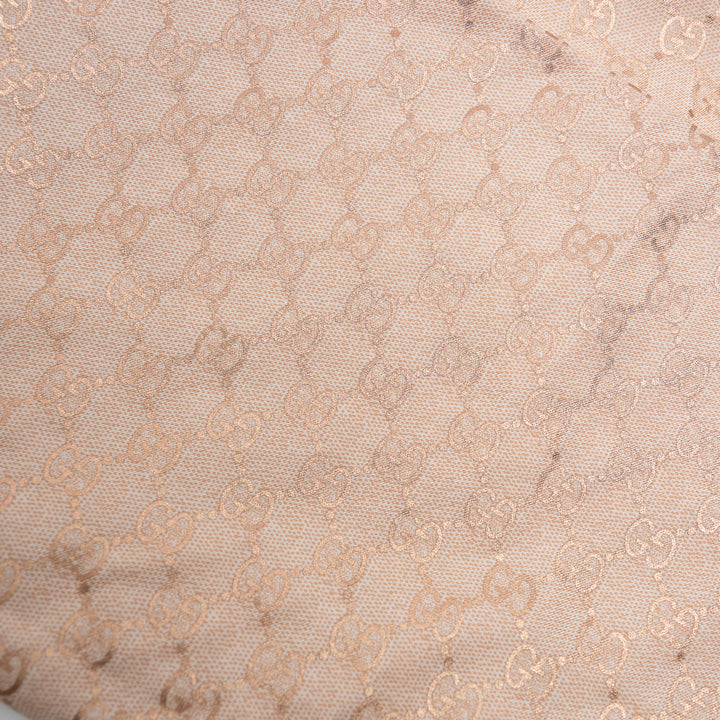 Gucci Pink Monogram Metallic Effect Scarf