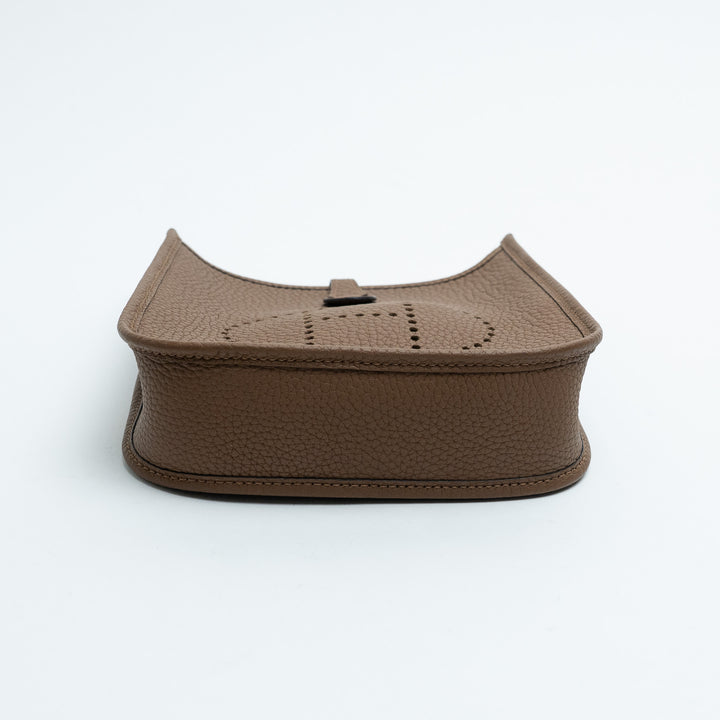 Hermes Alezan Clemence Leather Mini Evelyne 16