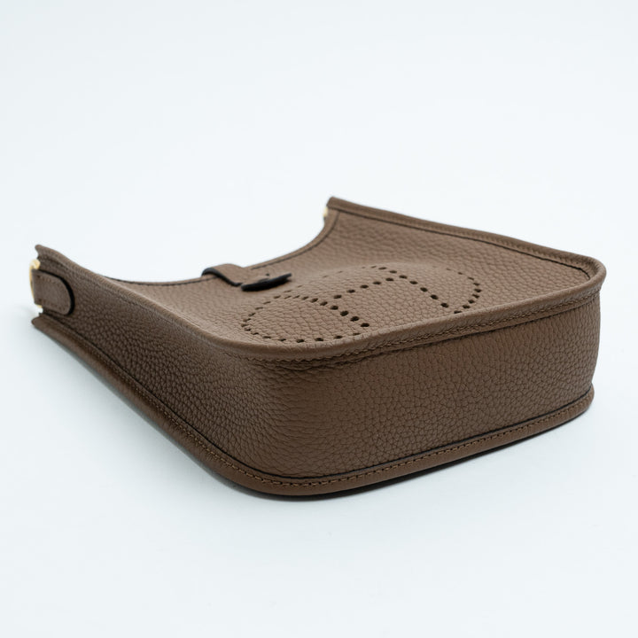Hermes Alezan Clemence Leather Mini Evelyne 16