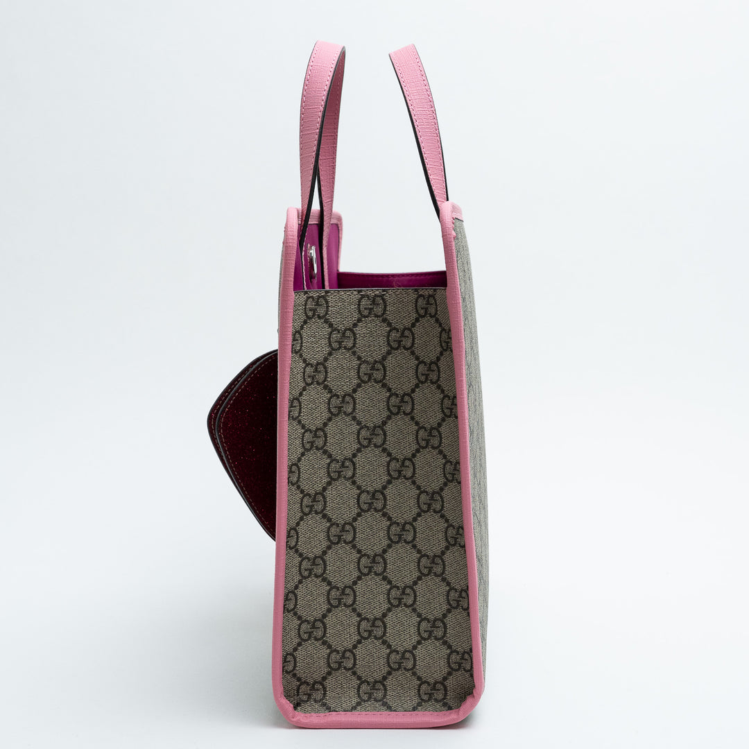 Gucci GG Supreme Canvas 3D Children's Strawberry Tote