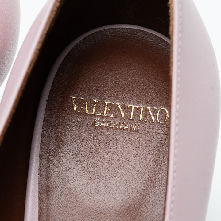 Valentino Pink Leather VLogo Pumps Size 36