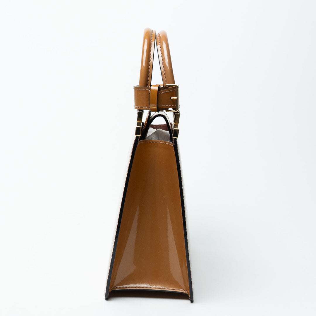 Louis Vuitton Tan Monogram Vernis Leather Déesse Handbag