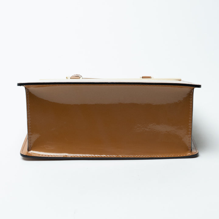 Louis Vuitton Tan Monogram Vernis Leather Déesse Handbag