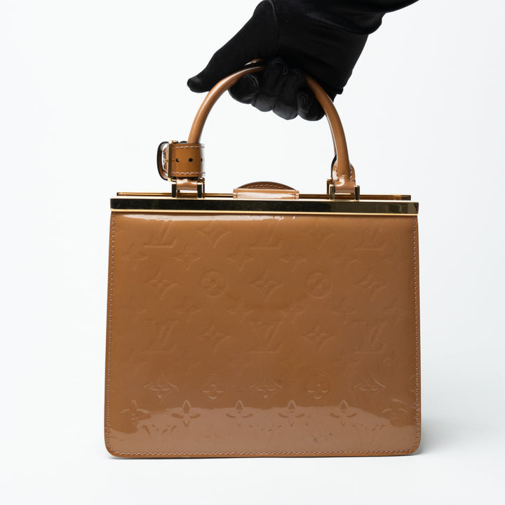 Louis Vuitton Tan Monogram Vernis Leather Déesse Handbag
