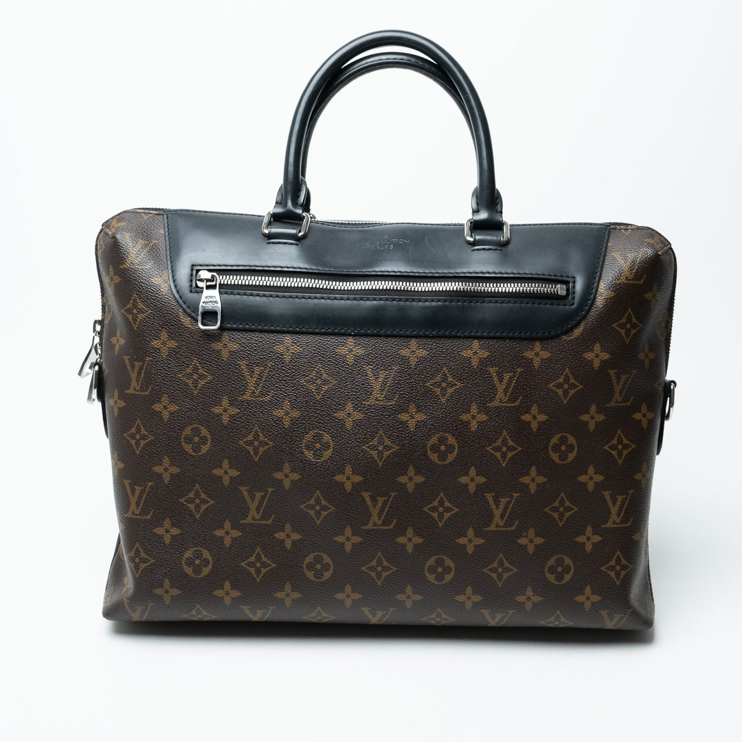 Louis Vuitton Monogram Macassar Canvas Porte-Documents Jour Bag