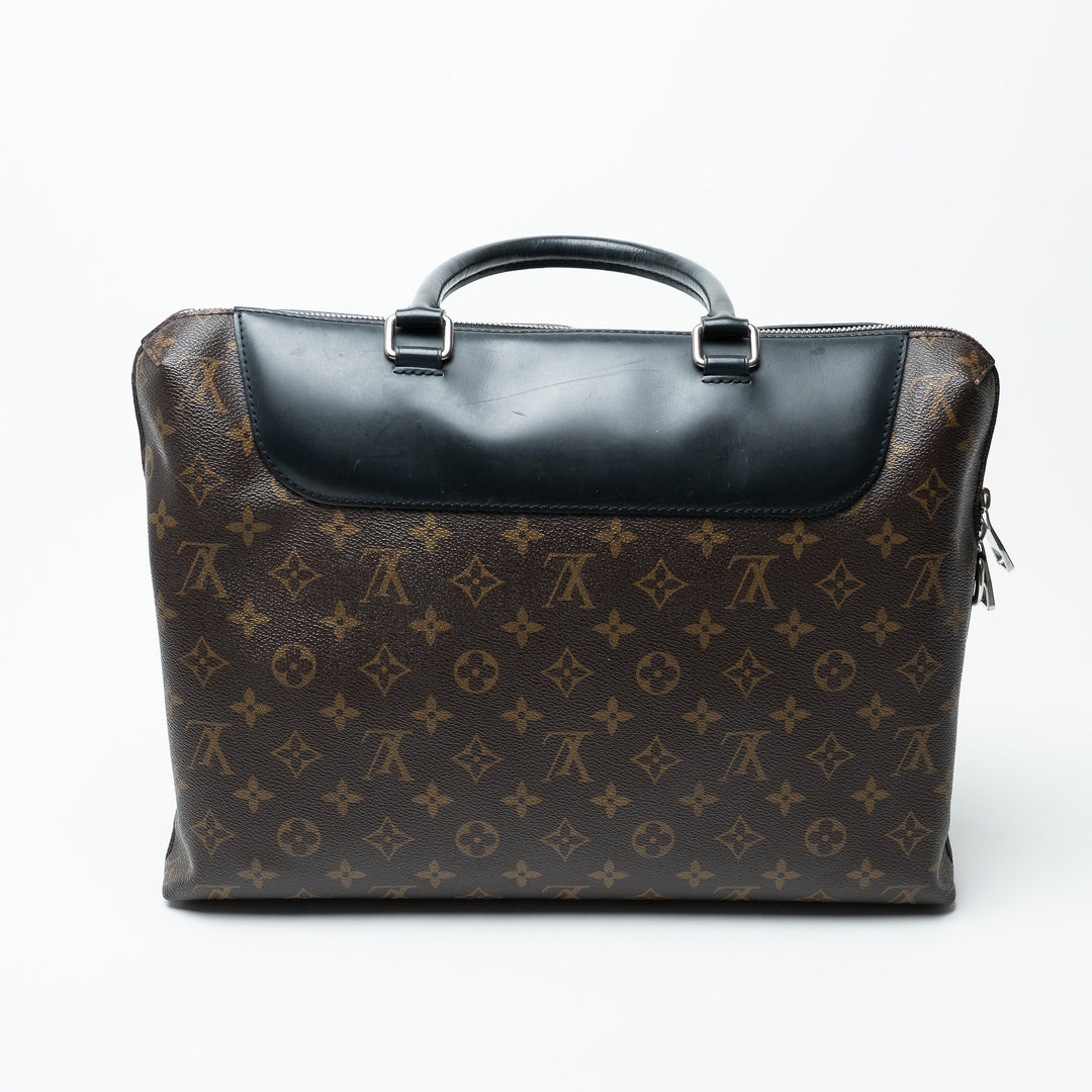 Louis Vuitton Monogram Macassar Canvas Porte-Documents Jour Bag