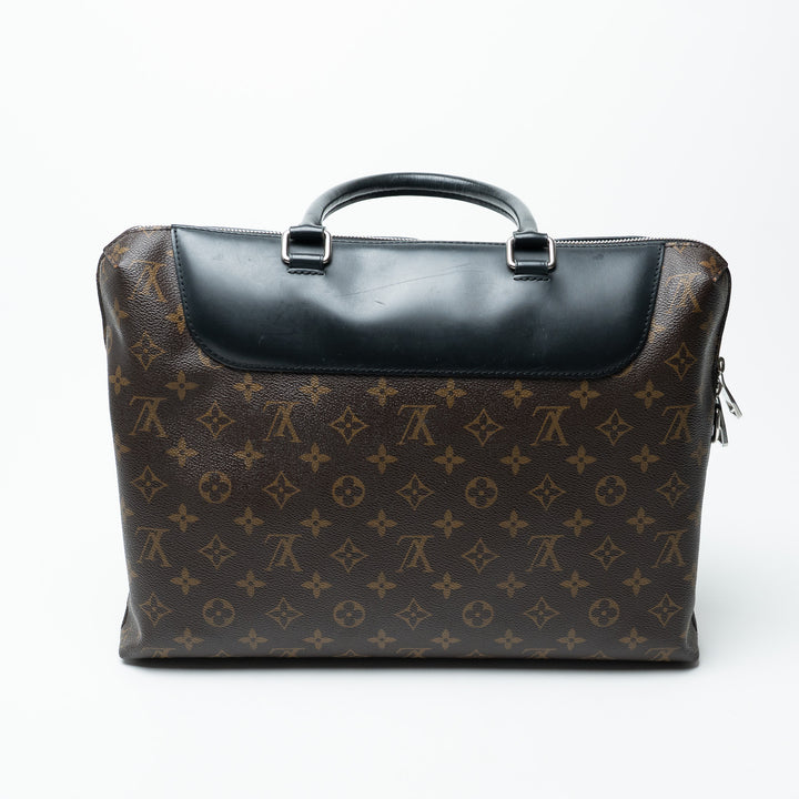 Louis Vuitton Monogram Macassar Canvas Porte-Documents Jour Bag