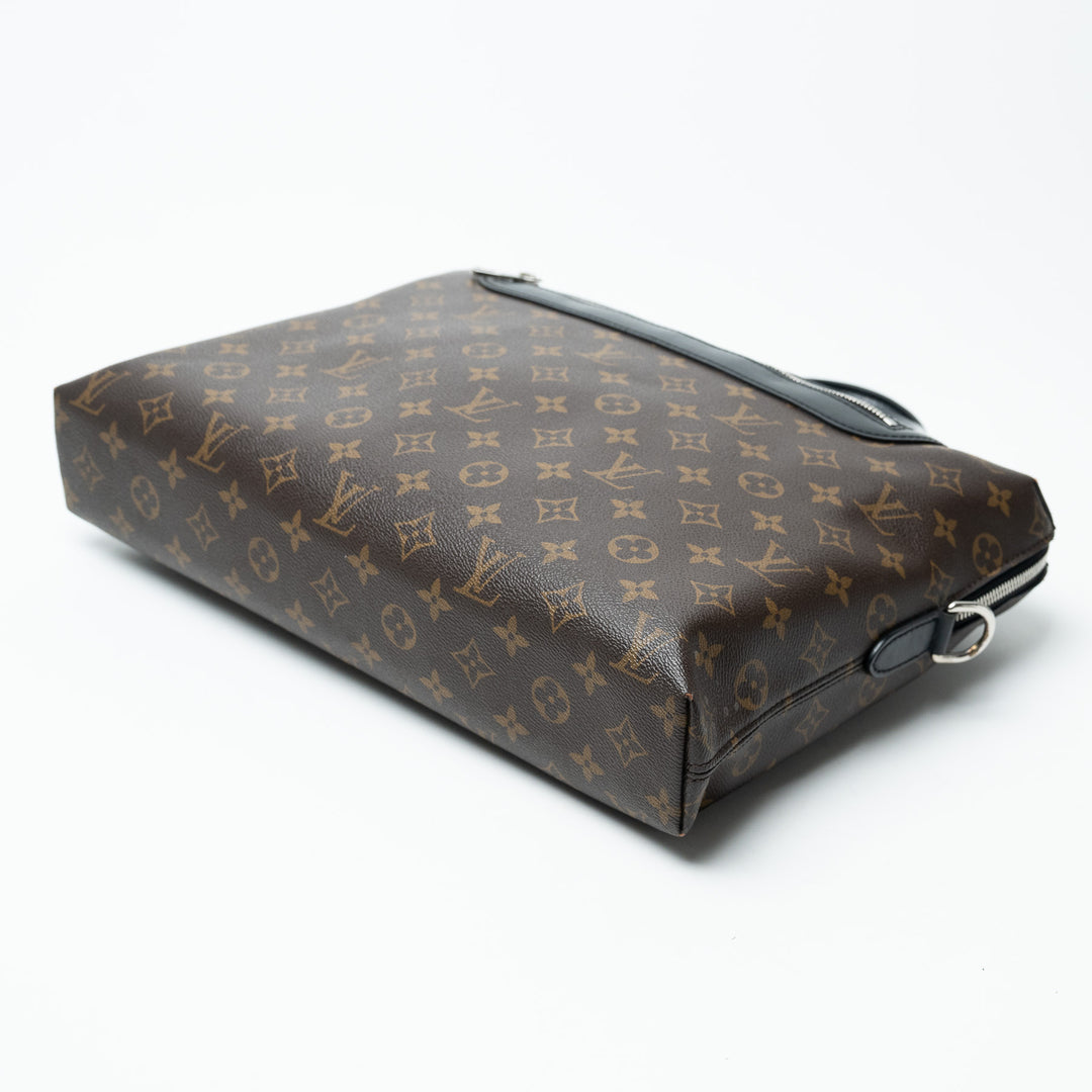 Louis Vuitton Monogram Macassar Canvas Porte-Documents Jour Bag