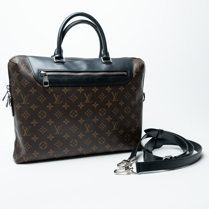 Louis Vuitton Monogram Macassar Canvas Porte-Documents Jour Bag