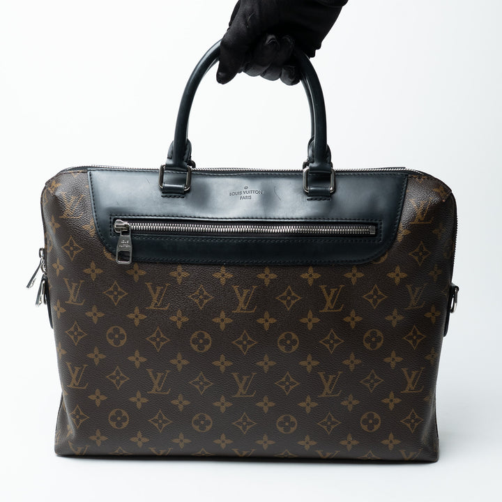Louis Vuitton Monogram Macassar Canvas Porte-Documents Jour Bag