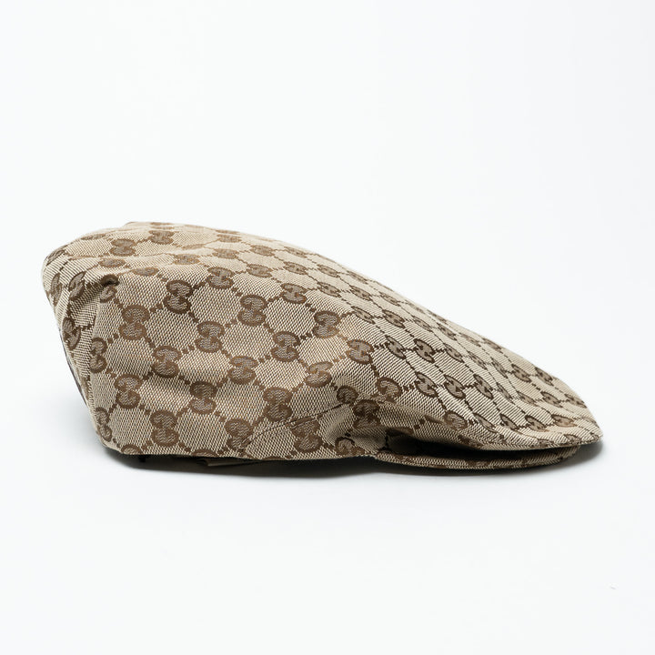 Gucci Monogram "Eschatology" Newsboy Flatcap Hat Size XL