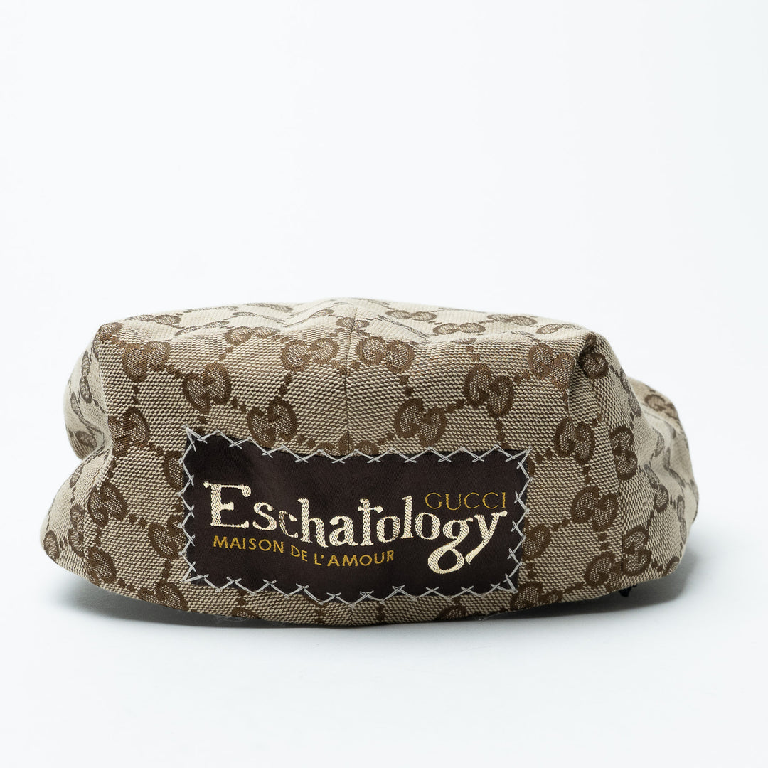 Gucci Monogram "Eschatology" Newsboy Flatcap Hat Size XL