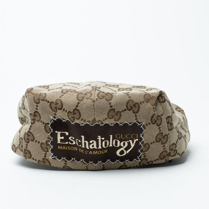 Gucci Monogram "Eschatology" Newsboy Flatcap Hat Size XL