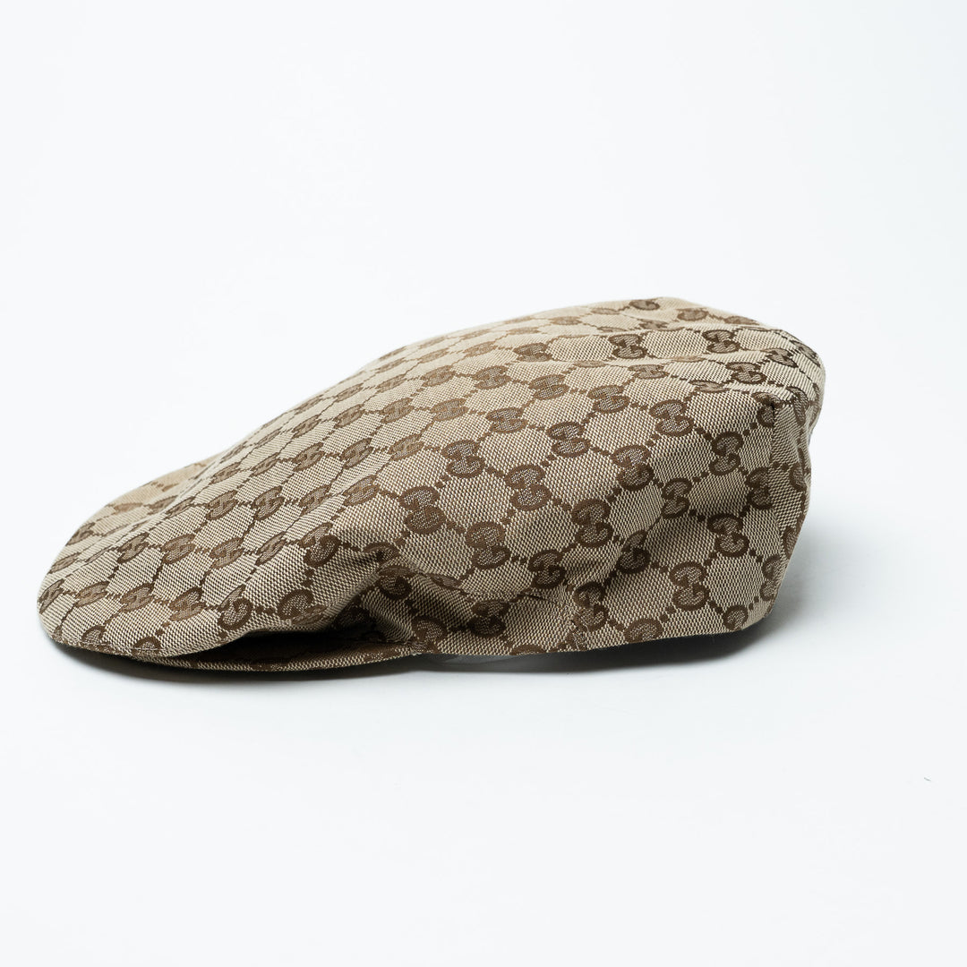Gucci Monogram "Eschatology" Newsboy Flatcap Hat Size XL