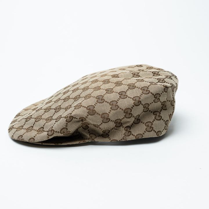 Gucci Monogram "Eschatology" Newsboy Flatcap Hat Size XL