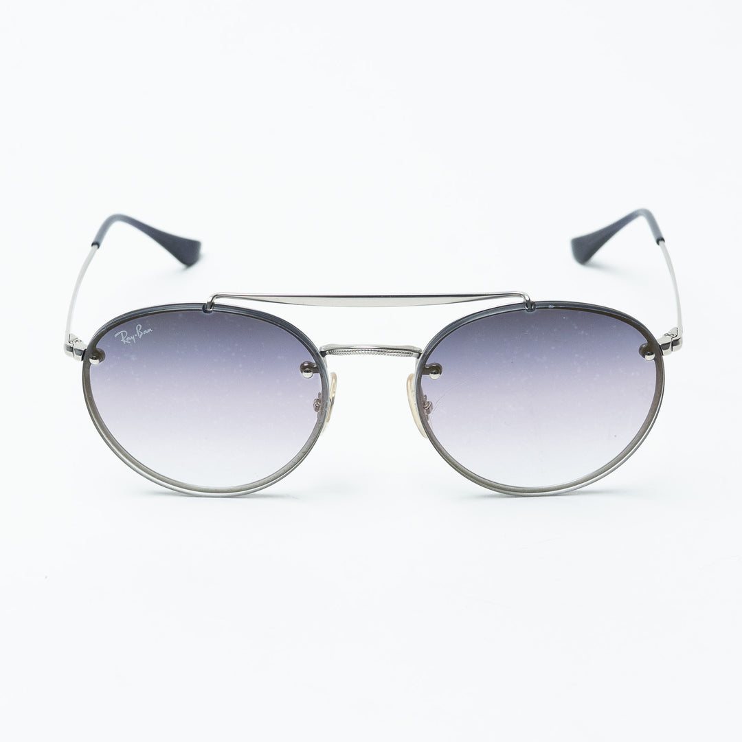 Ray-Ban Round Frame Silver-Tone Sunglasses