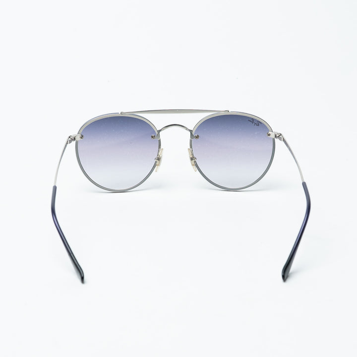 Ray-Ban Round Frame Silver-Tone Sunglasses
