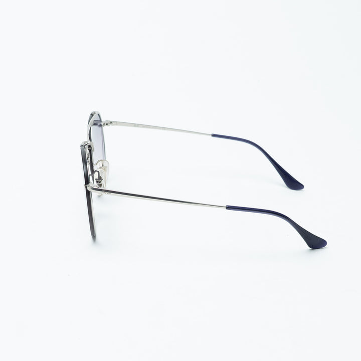 Ray-Ban Round Frame Silver-Tone Sunglasses