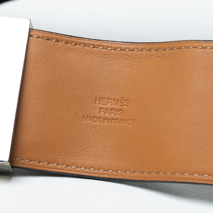 Hermes Black and Palladium Collier De Chien Bracelet