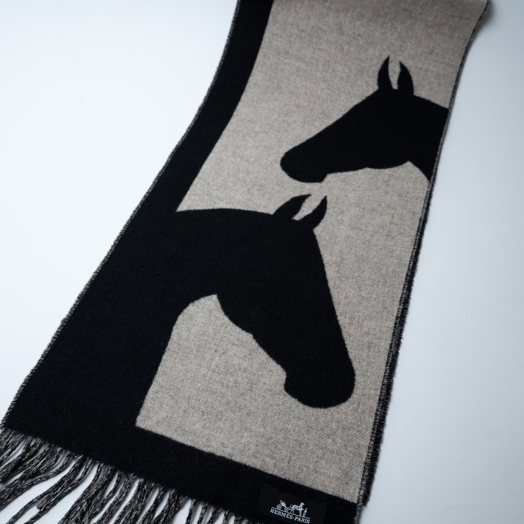 Hermes Casaque Love Story Cashmere Scarf