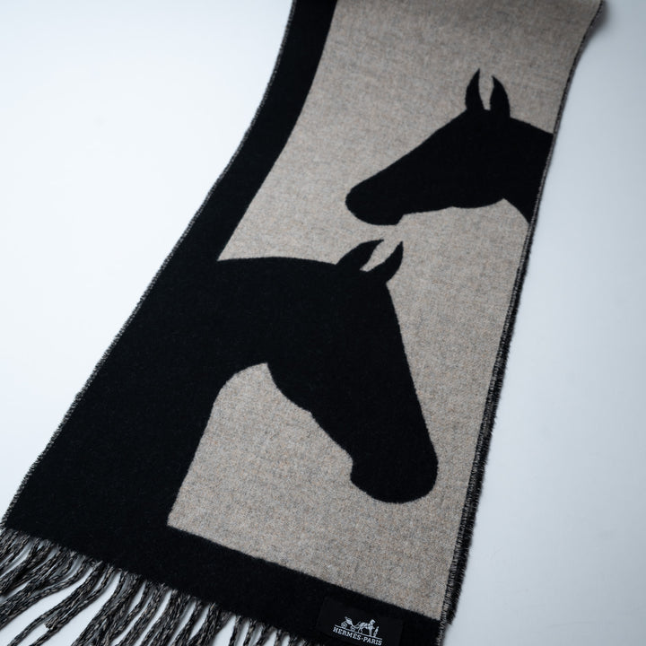 Hermes Casaque Love Story Cashmere Scarf