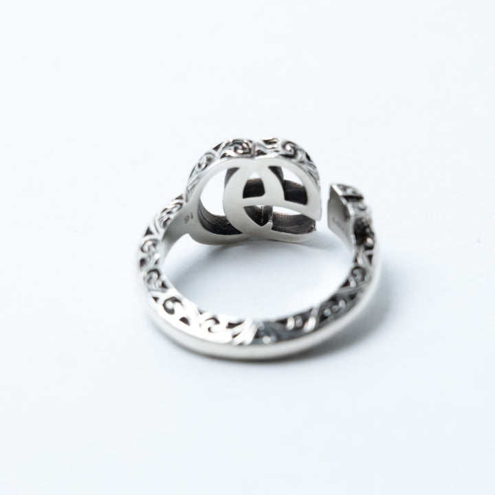 Gucci Double G Key Sterling Silver Rind Ring Size 7.5
