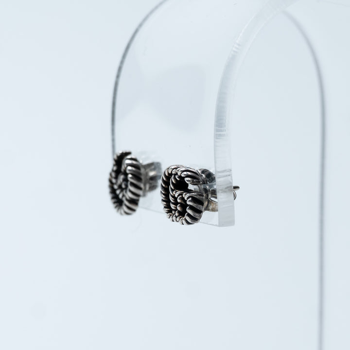 Gucci Sterling Silver GG Marmont Stud Earrings