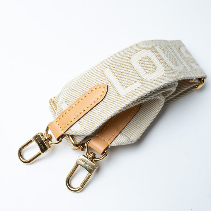 Louis Vuitton Soft White Monogram Embossed Lambskin Leather Coussin PM Bag