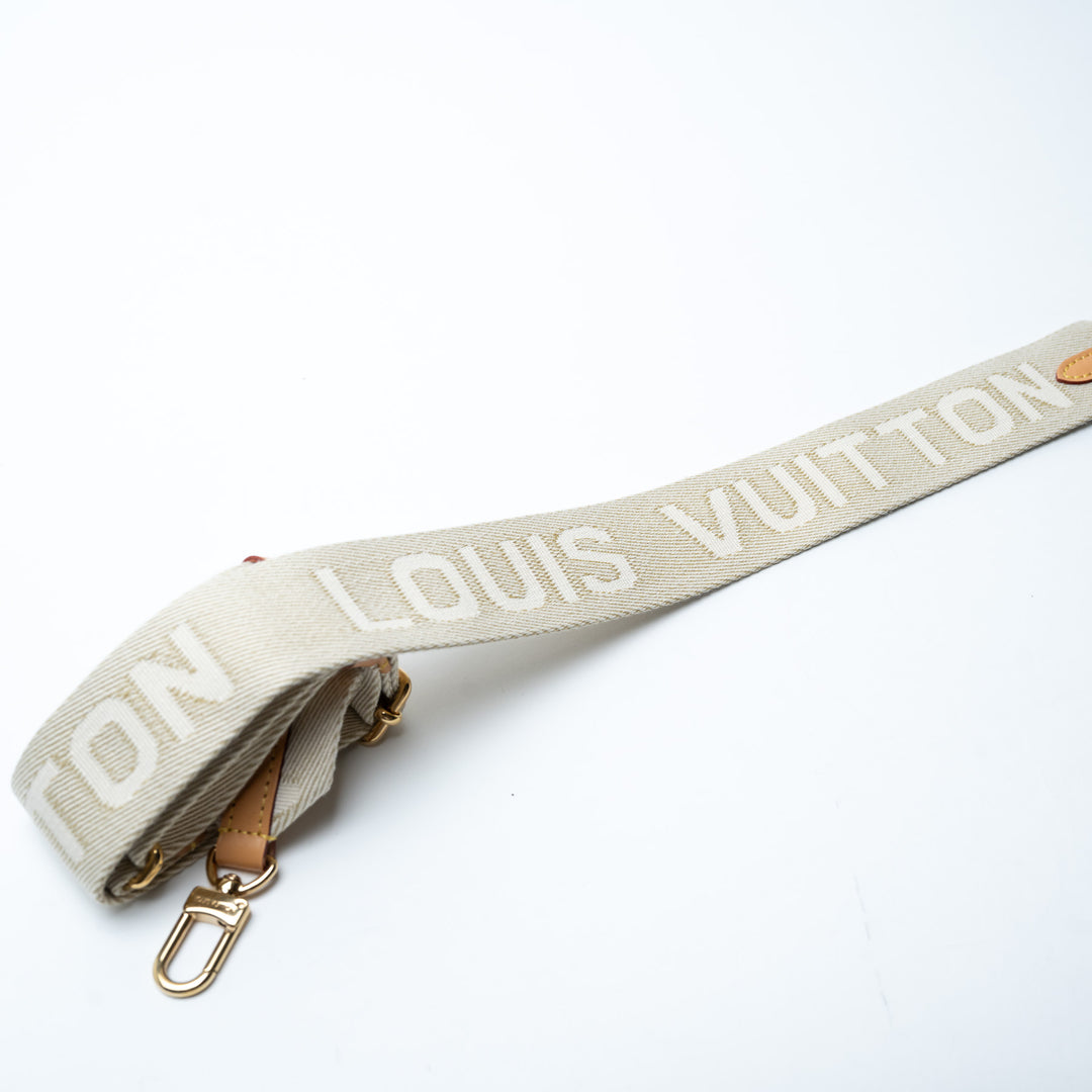 Louis Vuitton Soft White Monogram Embossed Lambskin Leather Coussin PM Bag