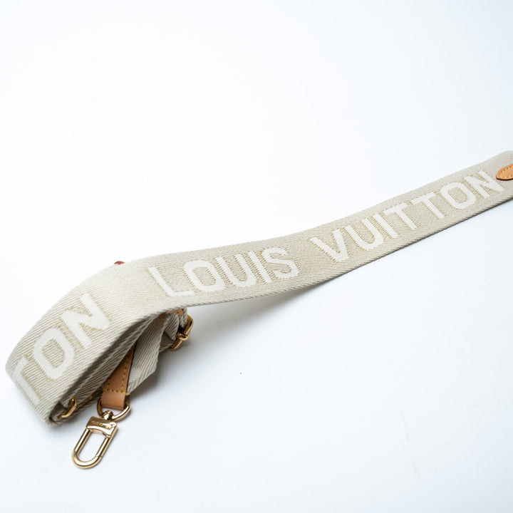 Louis Vuitton Soft White Monogram Embossed Lambskin Leather Coussin PM Bag