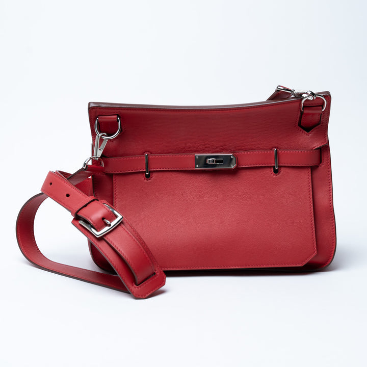 Hermes Rouge Swift Leather Jypsiere 28