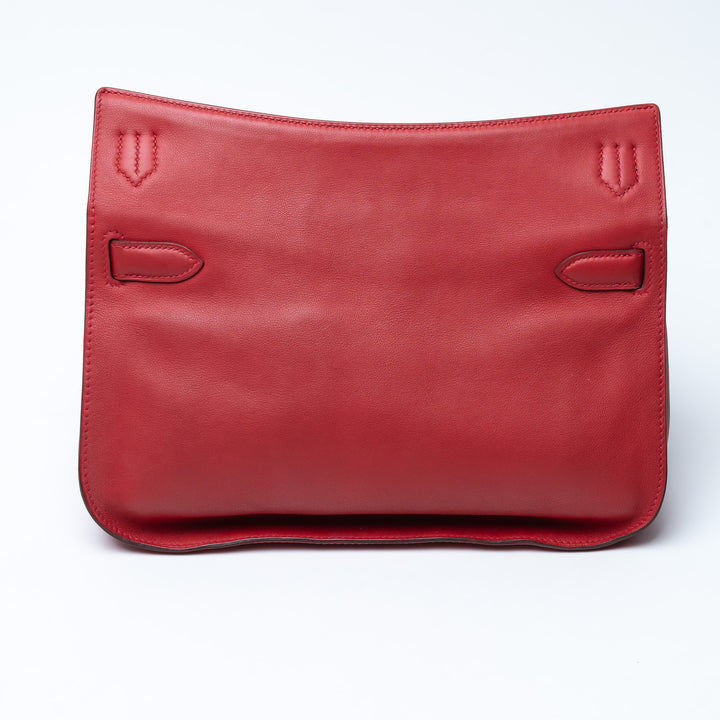 Hermes Rouge Swift Leather Jypsiere 28