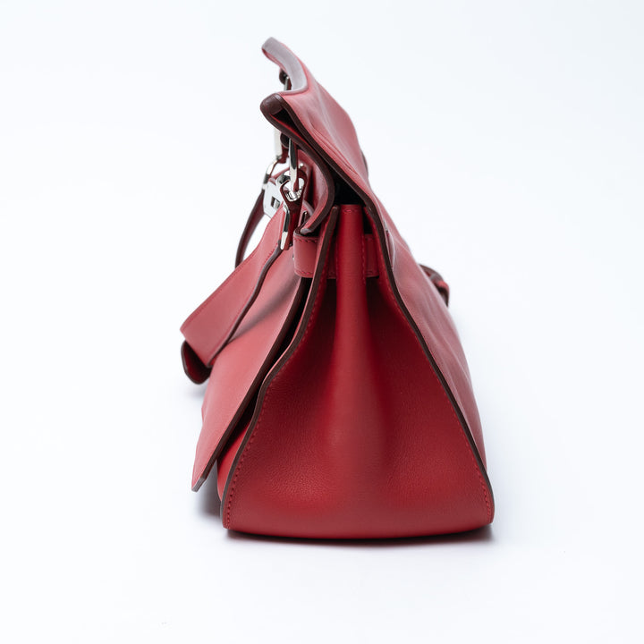 Hermes Rouge Swift Leather Jypsiere 28