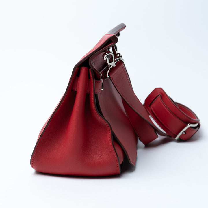 Hermes Rouge Swift Leather Jypsiere 28