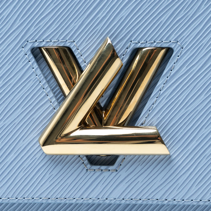 Louis Vuitton Light Blue Epi Leather Twist MM Bag