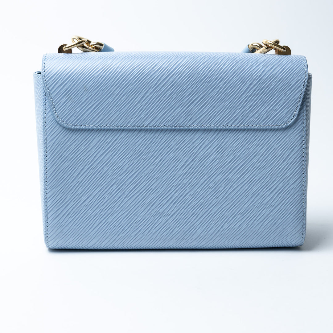 Louis Vuitton Light Blue Epi Leather Twist MM Bag