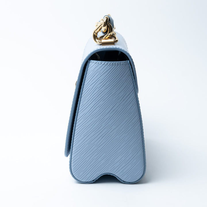 Louis Vuitton Light Blue Epi Leather Twist MM Bag