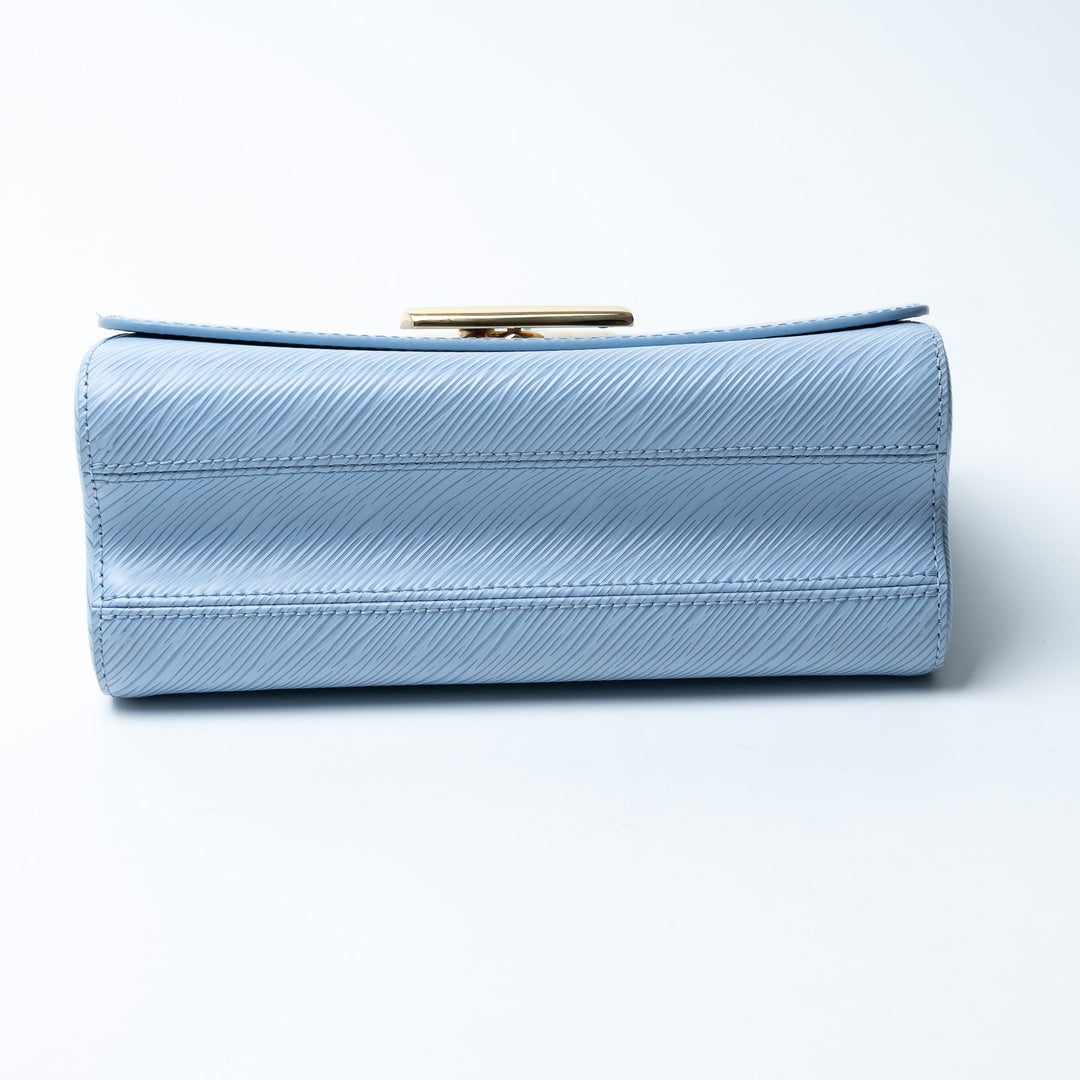 Louis Vuitton Light Blue Epi Leather Twist MM Bag